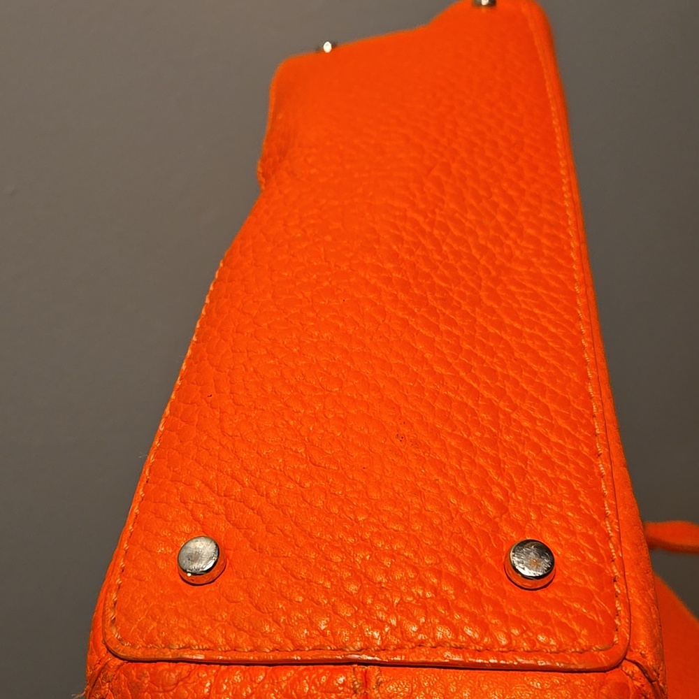 Kate Spade Pebble Leather Tote Orange & Pink - Picture 6 of 12